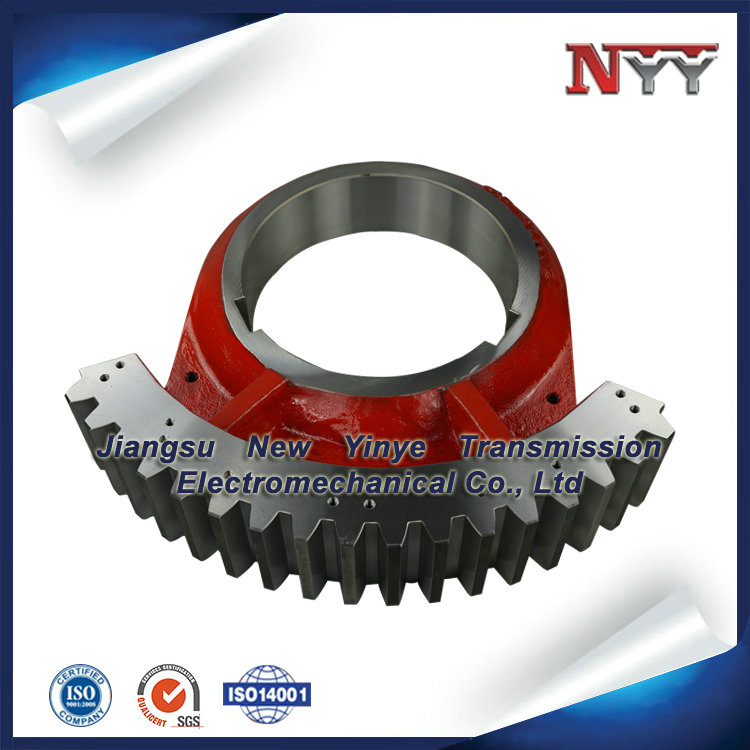 metallurgy machinery soft tooth flank modification tooth grinding casting fan shaped gear